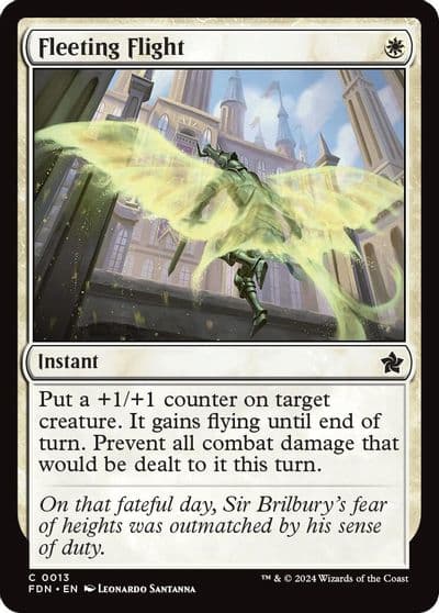 Fleeting Flight Foundations Magic card