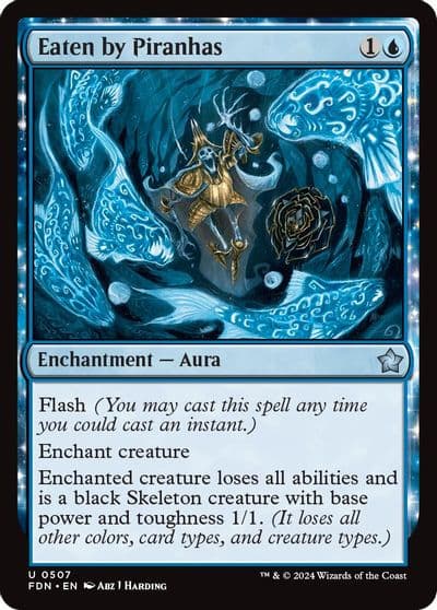 Eaten by Piranhas Foundations Magic card