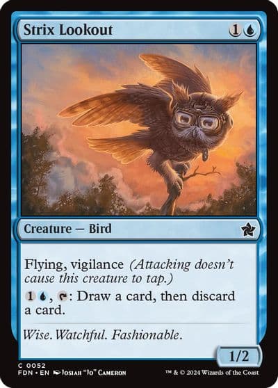 Strix Lookout 0052 Foundations Magic card