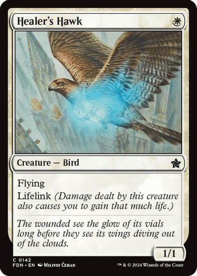 Healers Hawk 0142 Foundations Magic card