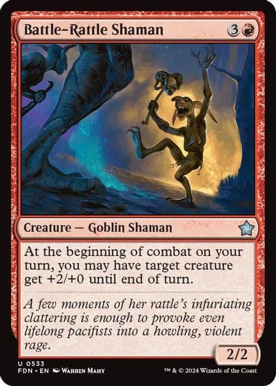 Battle Rattle Shaman Foundations Magic card