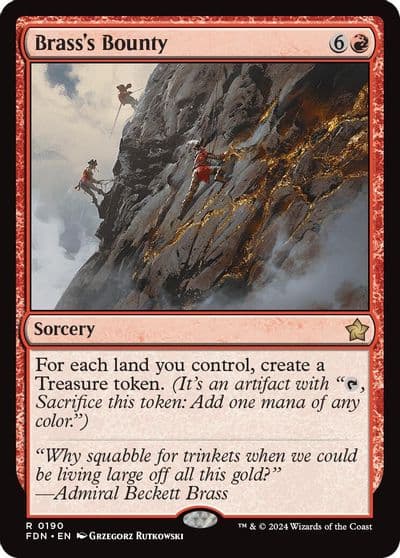 Brasss Bounty Foundations Magic card