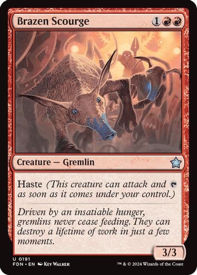 Brazen Scourge Foundations Magic card