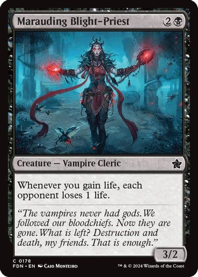 Marauding Blight Priest Foundations Magic card