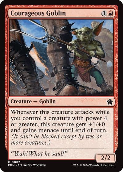 Courageous Goblin Foundations Magic card