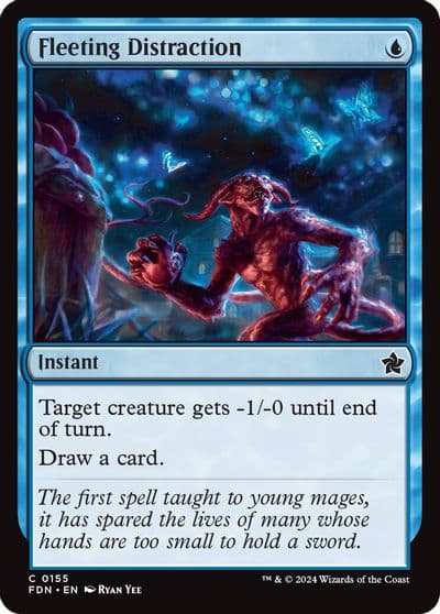 Fleeting Distraction Foundations Magic card