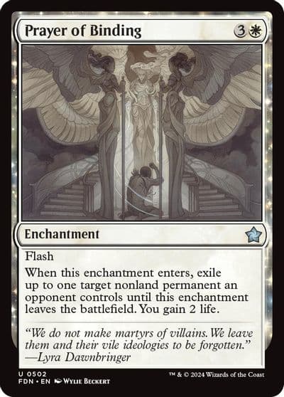 Prayer of Binding 0502 Foundations Magic card