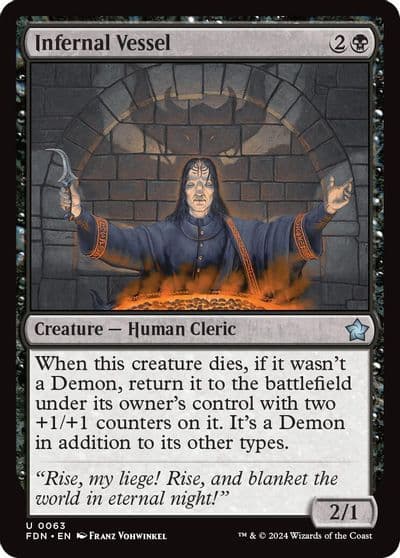 Infernal Vessel Foundations Magic card