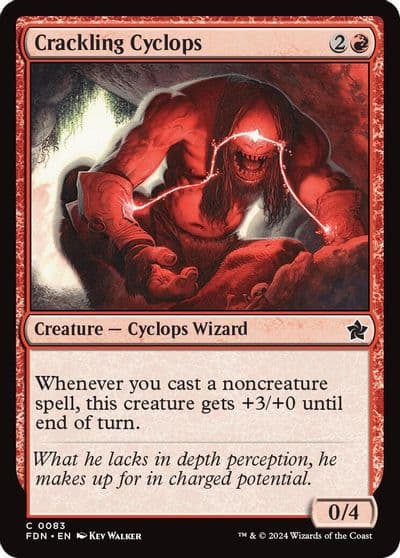 Crackling Cyclops Foundations Magic card