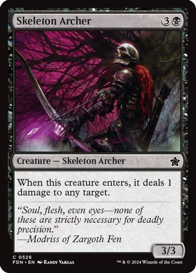 Skeleton Archer Foundations Magic card