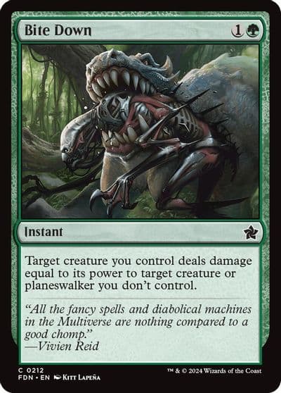 Bite Down Foundations Magic card