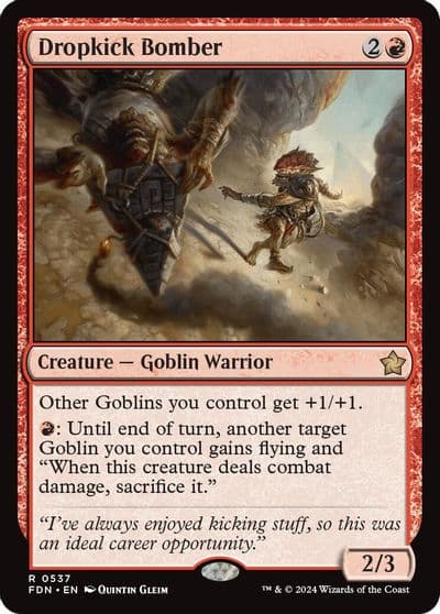 Dropkick Bomber Foundations Magic card