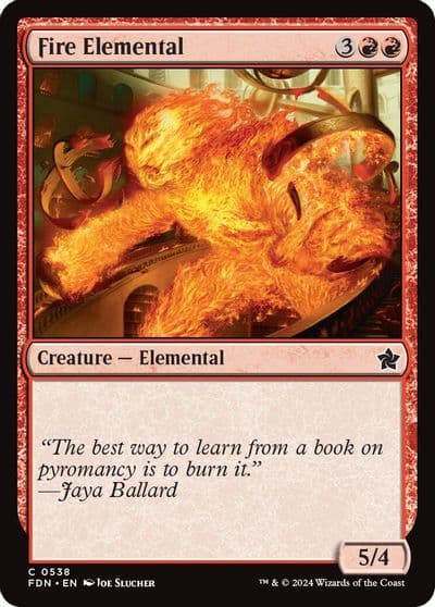 Fire Elemental Foundations Magic card