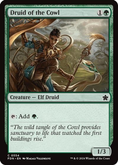 Druid of the Cowl Foundations Magic card