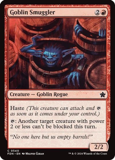 Goblin Smuggler Foundations Magic card