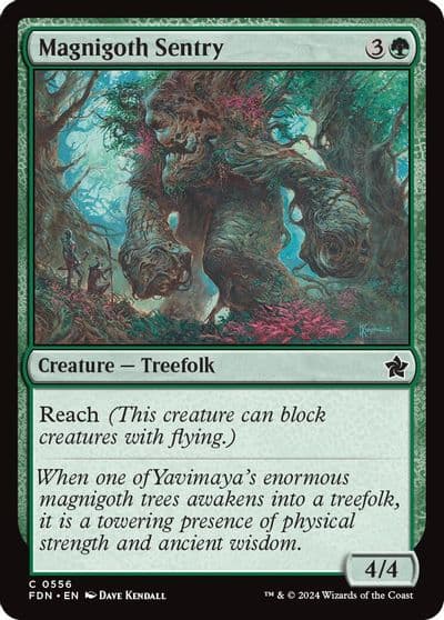 Magnigoth Sentry Foundations Magic card