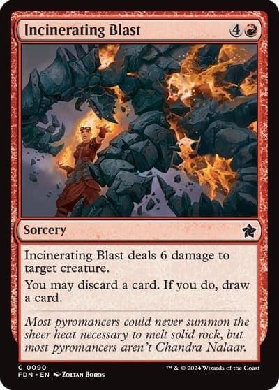 Incinerating Blast Foundations Magic card