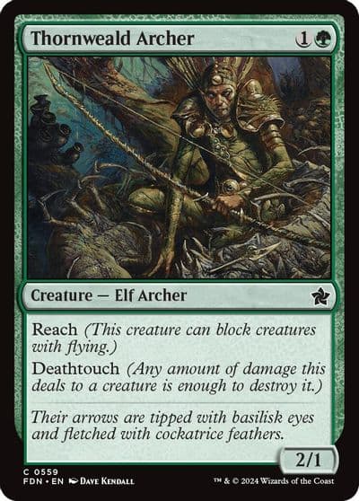 Thornweald Archer Foundations Magic card
