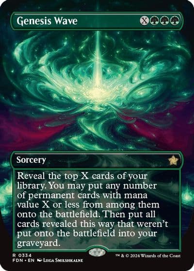 Genesis Wave Borderless Foundations Magic card