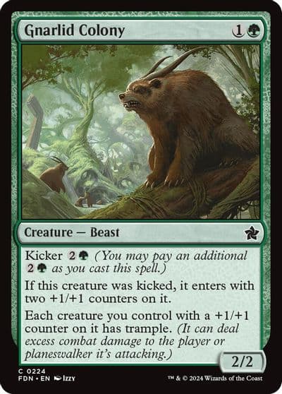 Gnarlid Colony Foundations Magic card