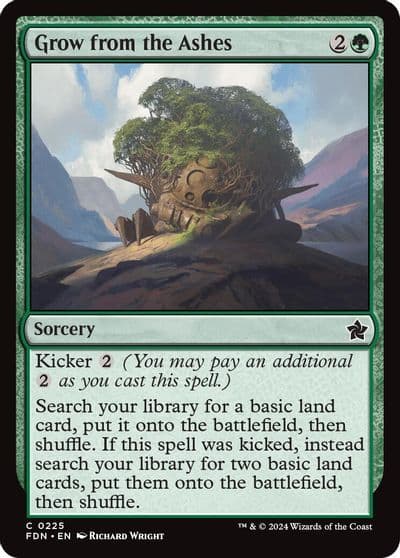 Grow from the Ashes Foundations Magic card