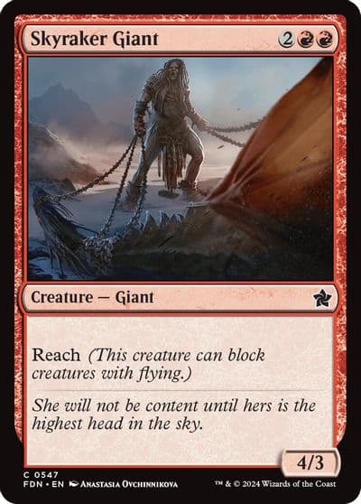 Skyraker Giant Foundations Magic card