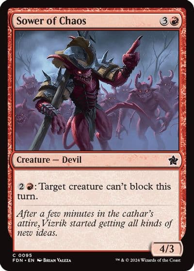 Sower of Chaos Foundations Magic card
