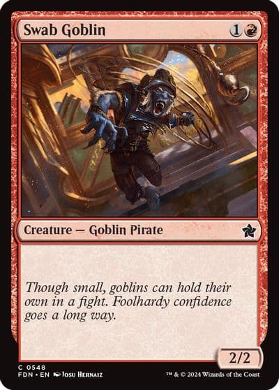 Swab Goblin Foundations Magic card