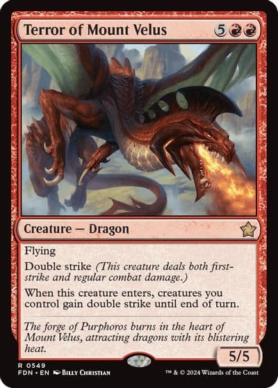 Terror of Mount Velus 0549 Foundations Magic card