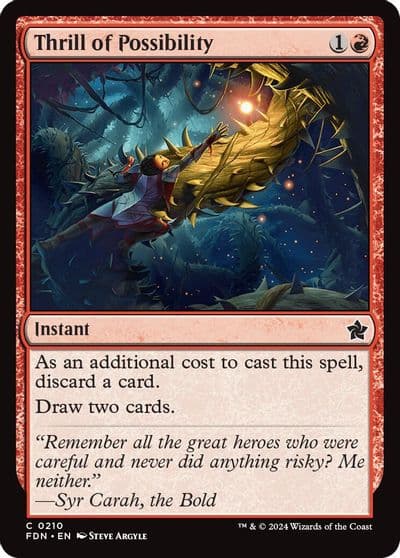 Thrill of Possibility Foundations Magic card