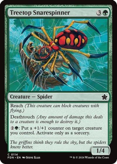 Treetop Snarespinner Foundations Magic card