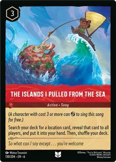 The Islands I Pulled From The Sea Azurite Sea Lorcana card