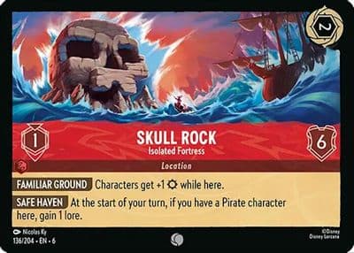 Skull Rock Isolated Fortress Azurite Sea Lorcana card