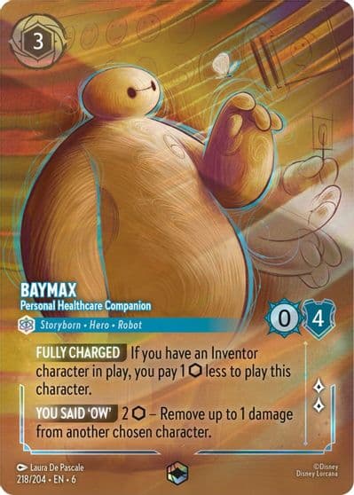 Baymax Personal Healthcare Companion Enchanted Azurite Sea Lorcana card
