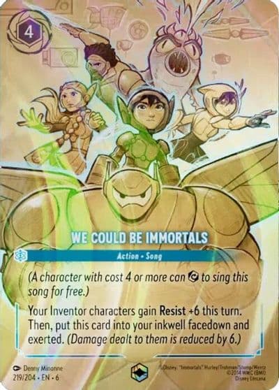We Could Be Immortals Enchanted Azurite Sea Lorcana card