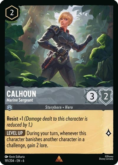 Calhoun Marine Sergeant Azurite Sea Lorcana card