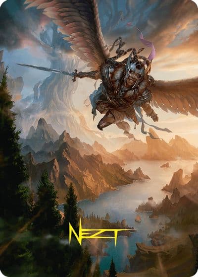 Youthful Valkyrie Art Card 28 54 Gold Stamped Signature Art Series: Foundations Magic card