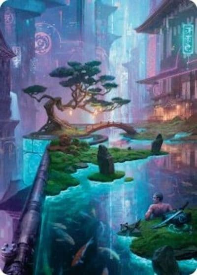Island Art Card 22 54 Art Series: Foundations Magic card