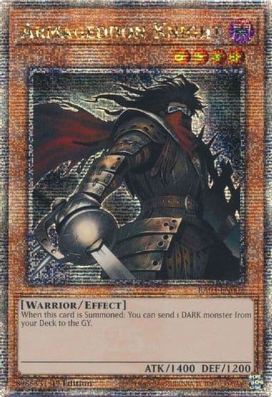 Armageddon Knight Quarter Century Secret Rare Quarter Century Bonanza Yu-Gi-Oh! card