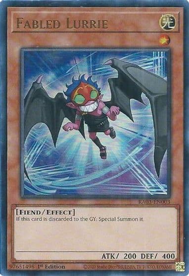 Fabled Lurrie UR Quarter Century Bonanza Yu-Gi-Oh! card