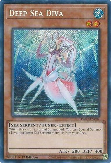 Deep Sea Diva Secret Rare Quarter Century Bonanza Yu-Gi-Oh! card