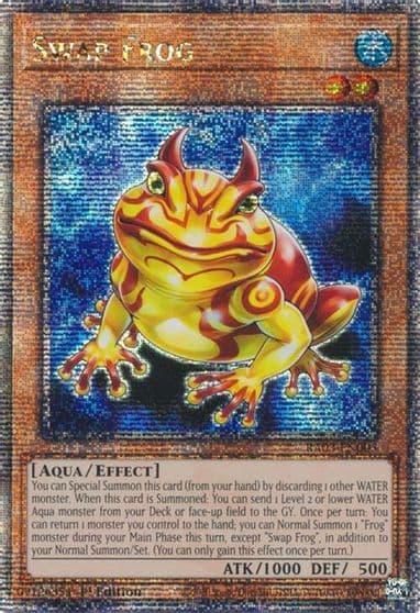 Swap Frog Quarter Century Secret Rare Quarter Century Bonanza Yu-Gi-Oh! card