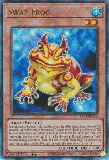 Swap Frog PUR Quarter Century Bonanza Yu-Gi-Oh! card
