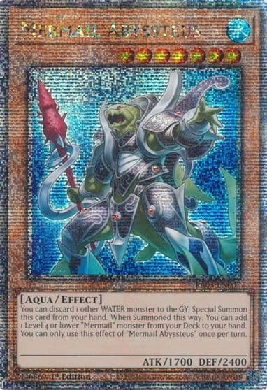 Mermail Abyssteus Quarter Century Secret Rare Quarter Century Bonanza Yu-Gi-Oh! card