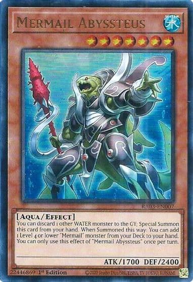 Mermail Abyssteus UR Quarter Century Bonanza Yu-Gi-Oh! card