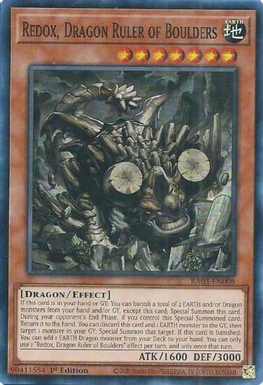 Redox Dragon Ruler of Boulders Quarter Century Bonanza Yu-Gi-Oh! card