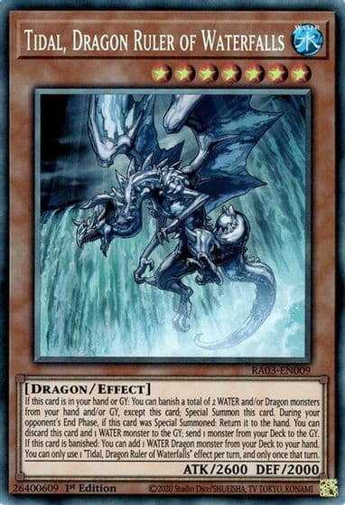 Tidal Dragon Ruler of Waterfalls PCR Quarter Century Bonanza Yu-Gi-Oh! card