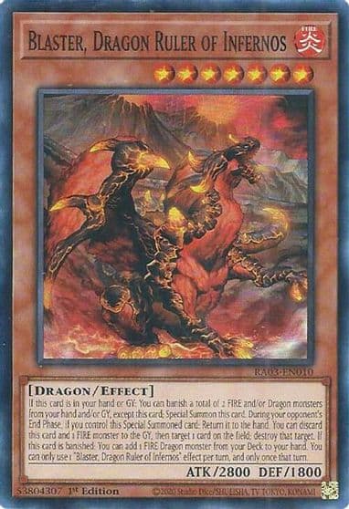 Blaster Dragon Ruler of Infernos Quarter Century Bonanza Yu-Gi-Oh! card