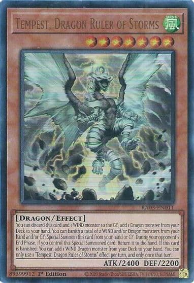 Tempest Dragon Ruler of Storms UR Quarter Century Bonanza Yu-Gi-Oh! card