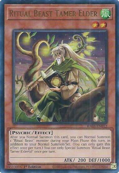 Ritual Beast Tamer Elder UR Quarter Century Bonanza Yu-Gi-Oh! card